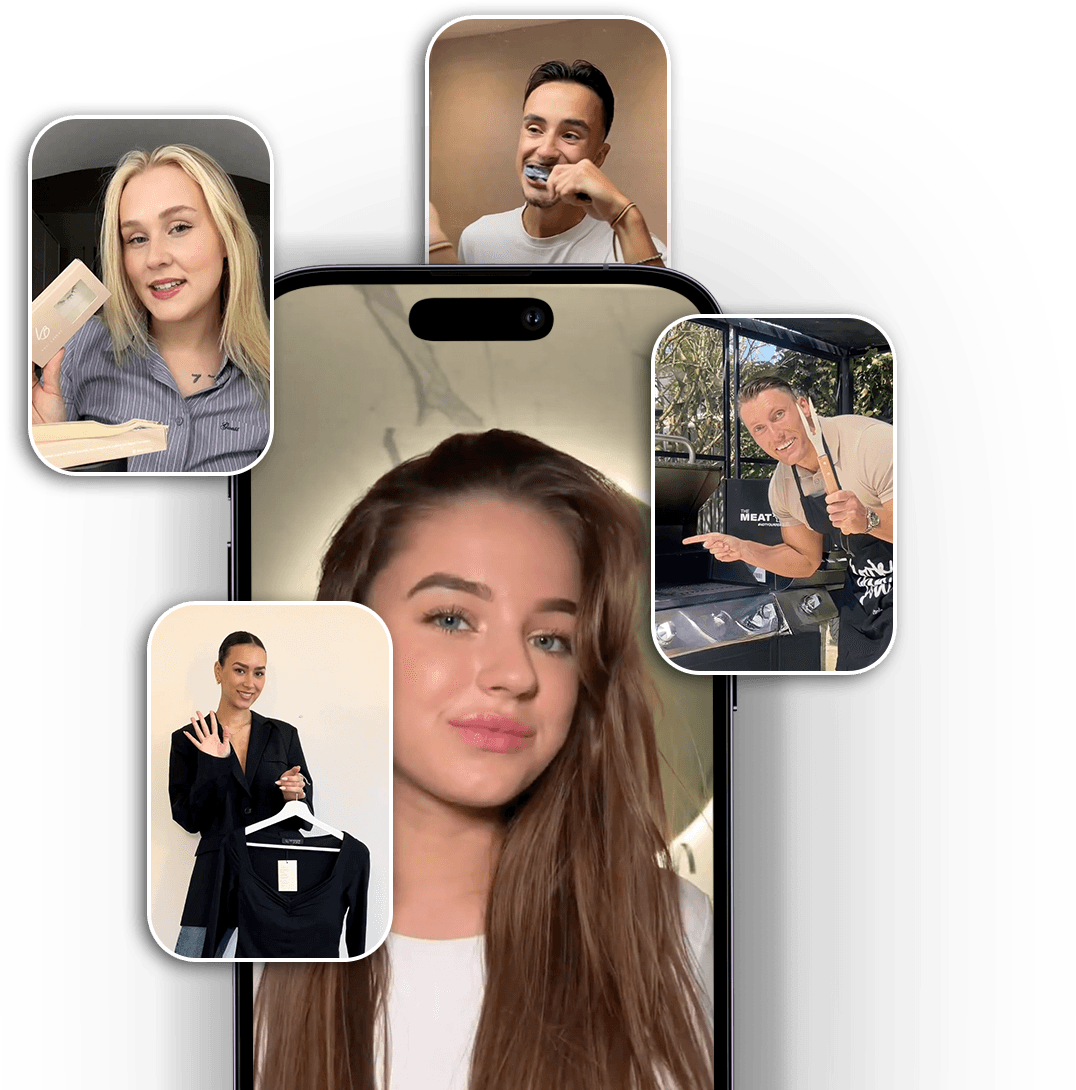 Voorbeelden van ugc content waarin creators producten tonen en gebruiken in korte video’s