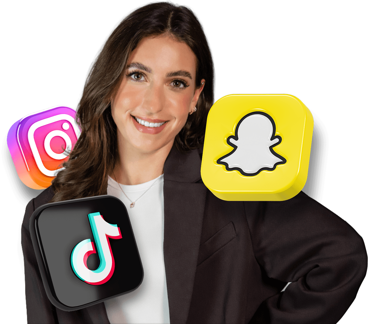Ugc creator actief op Instagram TikTok en Snapchat met focus op social media content voor merken