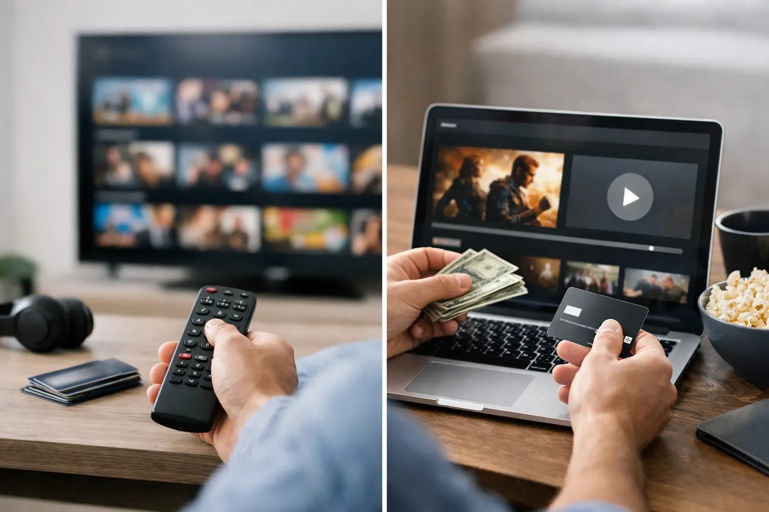 Abonnement model versus pay per video
